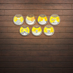 Sukkah Decoration: 7 Ushpizin Wall Lights