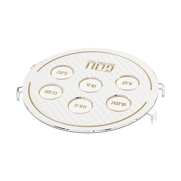 Leatherite Dimaond Seder Plate — Pesach | Judaica Square Lakewood