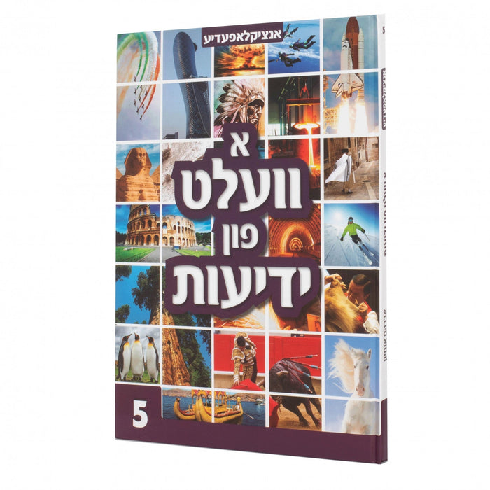 א וועלט פון ידיעות #5 — Yiddish Children's Book by Chazak Kinder | Judaica Square Lakewood