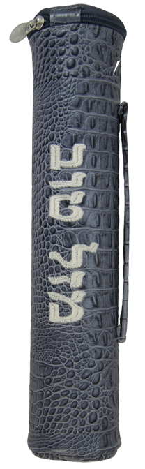 Prestige Croc Kesubah Tube — Croc Design, Regal Collection (KT-GR)