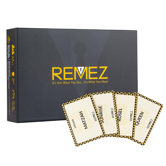 Remez Jewish word game — box front | Judaica Square