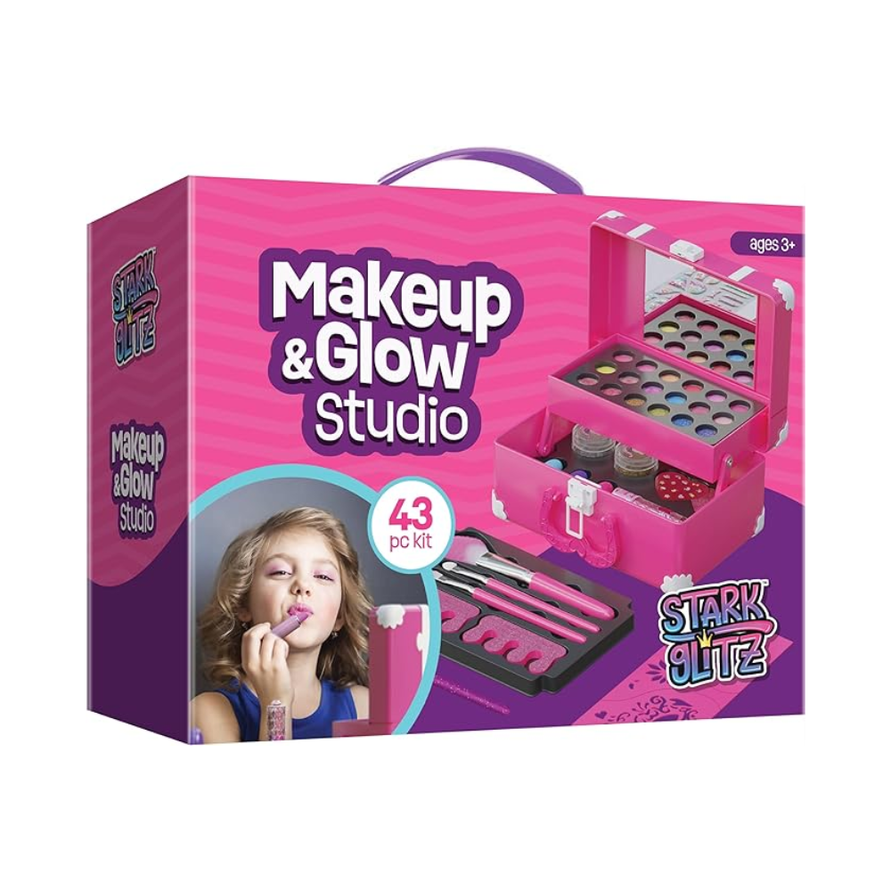 StarkGlitz Kids Makeup Kit for Girls - 43-Piece Washable Play Set — product view | Judaica Square Lakewood