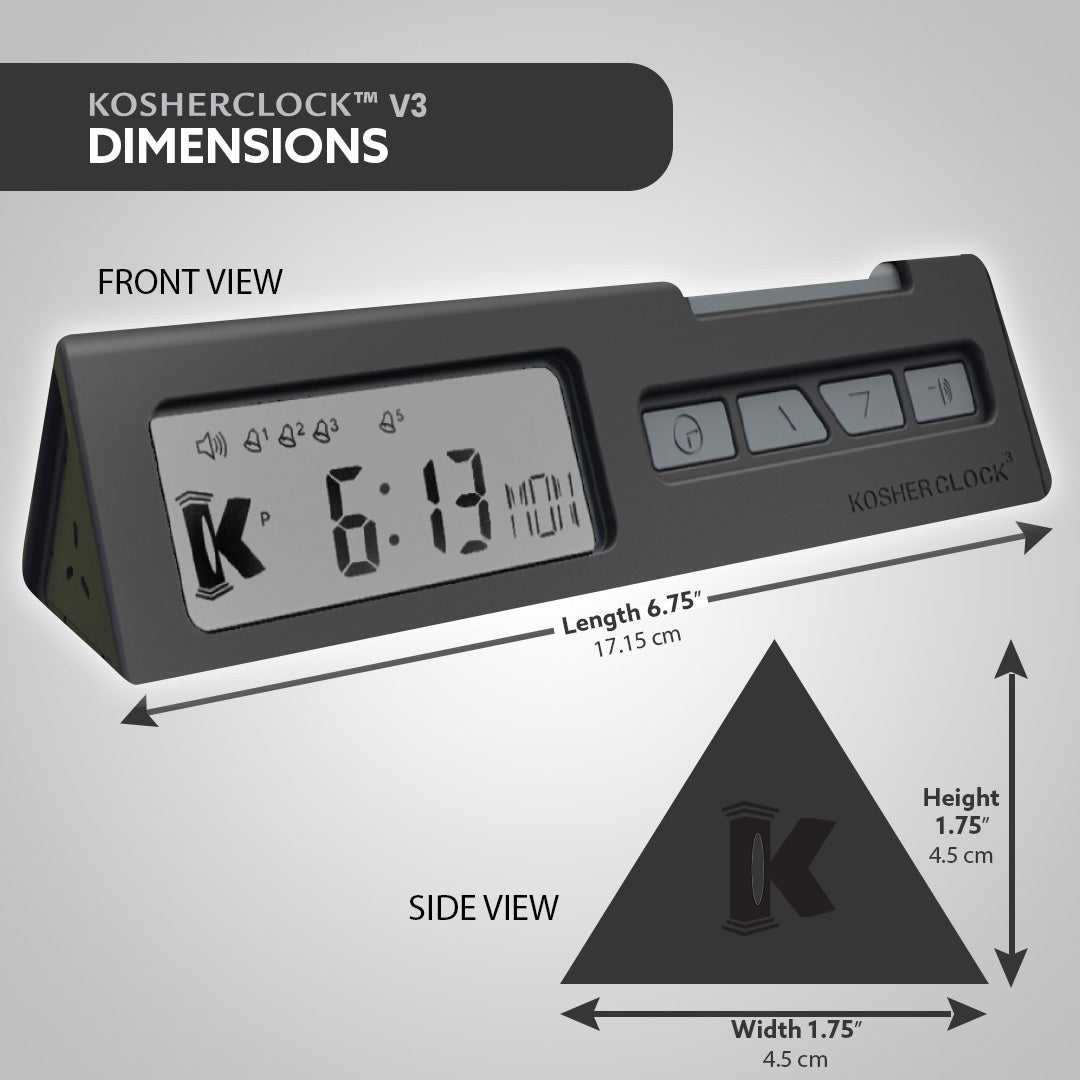KOSHERCLOCK™  V.3 – BLACK