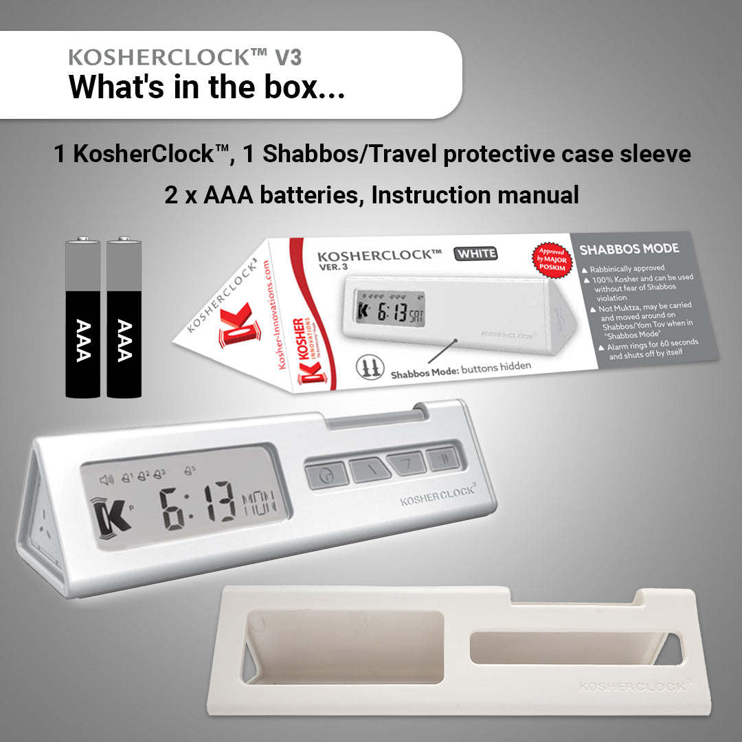 KOSHERCLOCK™  V.3 – WHITE