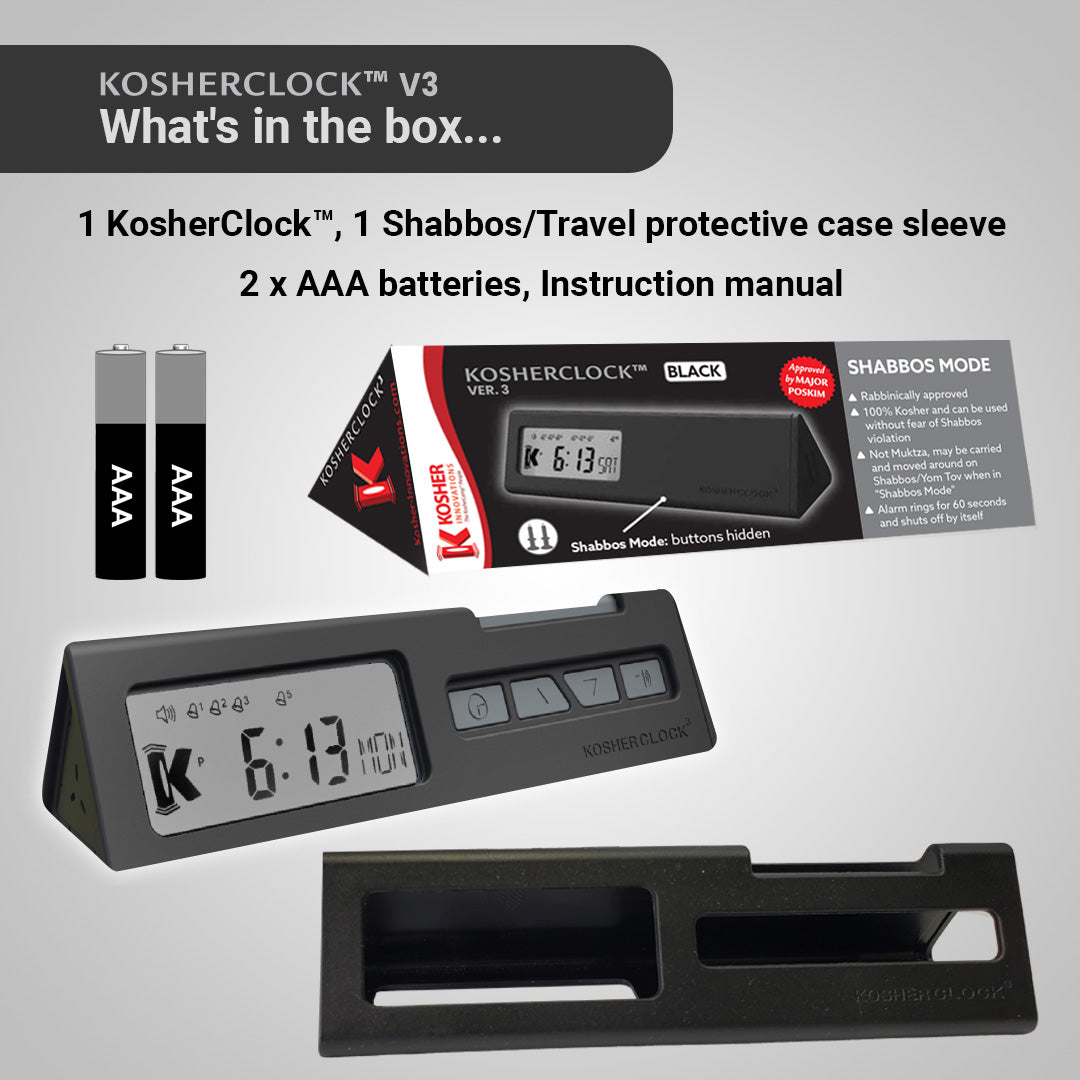 KOSHERCLOCK™  V.3 – BLACK