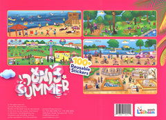 Sticker Book and Reusable Stickers - Summer