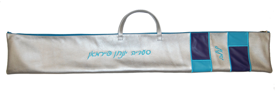 Personalization preview — Regal Leather Lulav Bag — Lefferts Turquoise