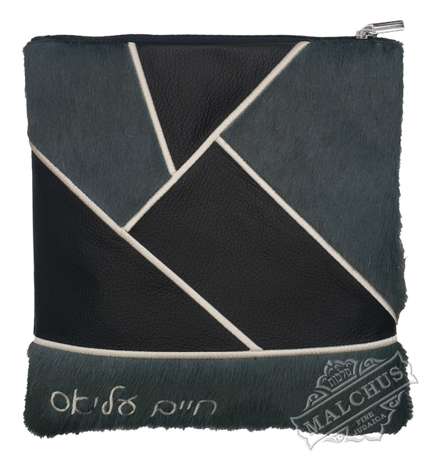 Custom tallis and tefillin bag with worked borders #1085 | Judaica Square Lakewood