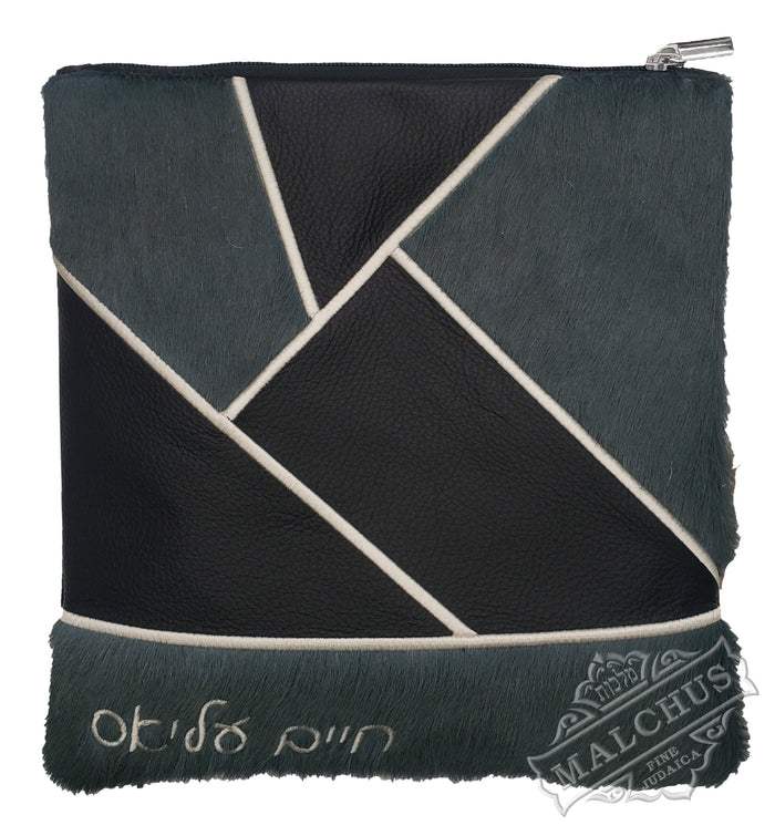 Custom tallis and tefillin bag with worked borders #1085 | Judaica Square Lakewood