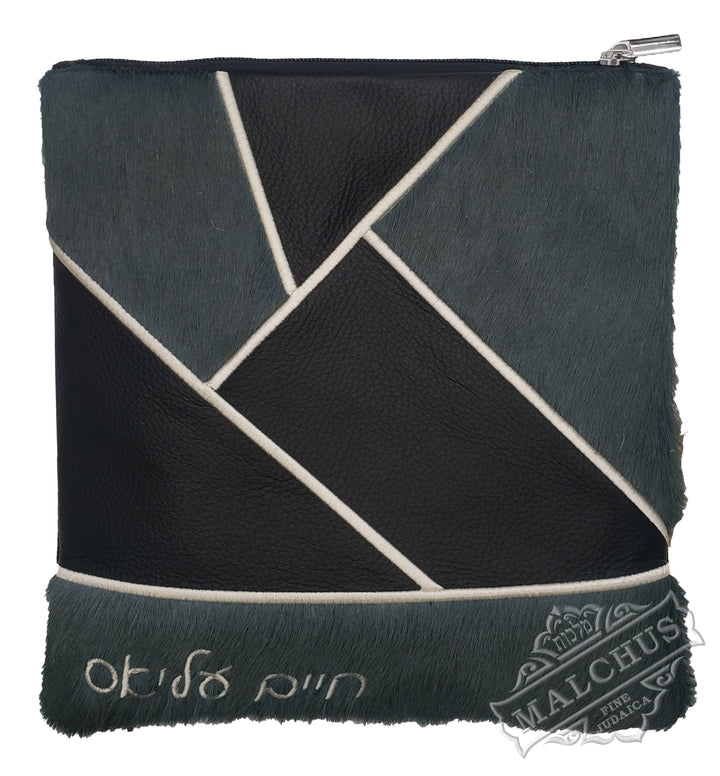 Custom tallis and tefillin bag with worked borders #1085 | Judaica Square Lakewood