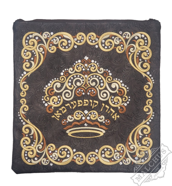 Embroidered made-to-order tallis and tefillin bag, design #4073 | Judaica Square Lakewood