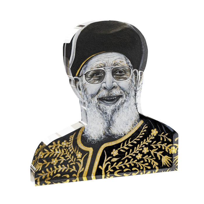 Gedolim Block - Chacham Ovadia Yosef — Acrylic | Judaica Square Lakewood
