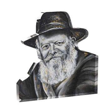 Gedolim Block - Lubavitcher Rebbe — Acrylic — Dimensions: 6.45" x 6.61"