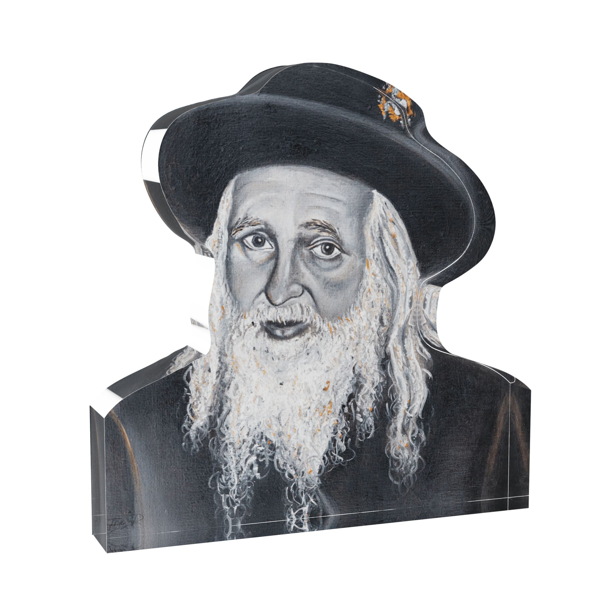 Gedolim Block - Satmar Rebbe R' Yoel — Acrylic — Acrylic Gedolim Plaque | Judaica Square Lakewood