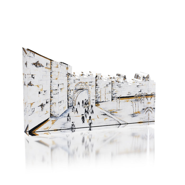 Shaar Yafo Block — Acrylic | Judaica Square Lakewood