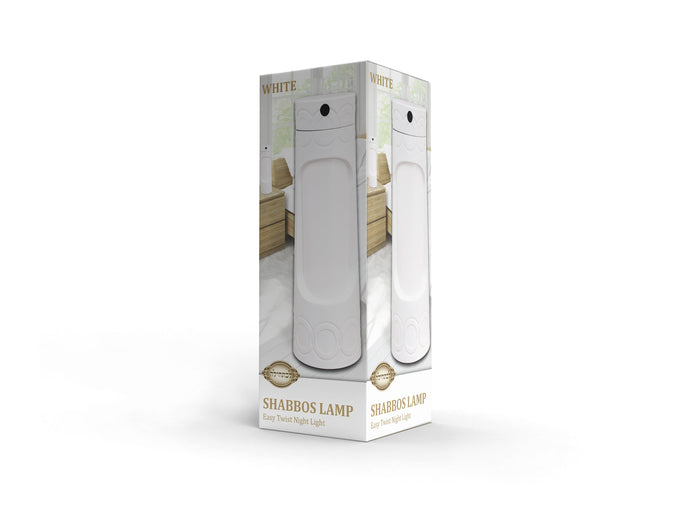 White Shabbos Lamp — Children's Toy by Chazak Kinder | Judaica Square Lakewood
