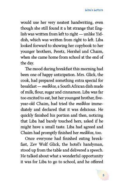 Liba's Letters — inside page 3