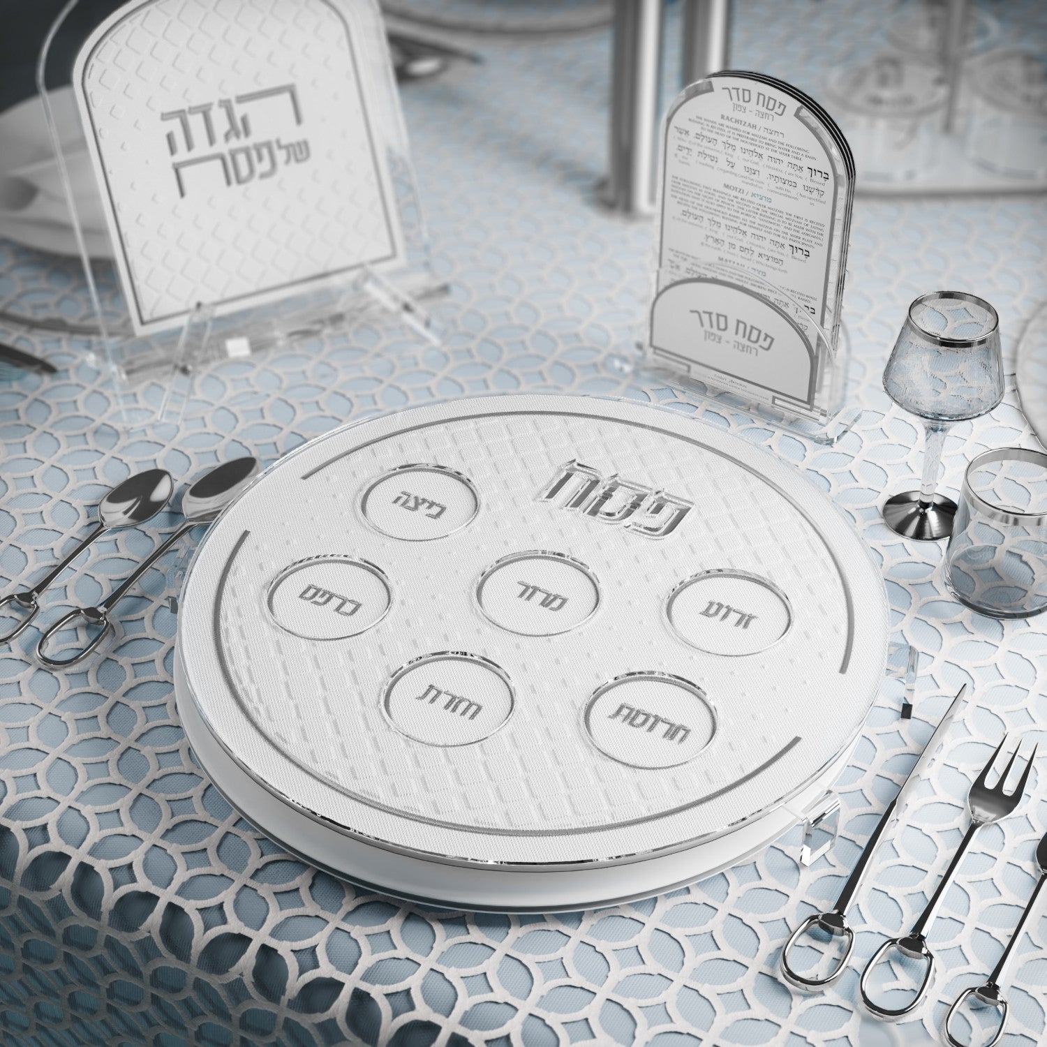 Diamond Leatherite Haggadah Stand — Pesach — Leatherite Pesach Haggadah Stand | Judaica Square Lakewood