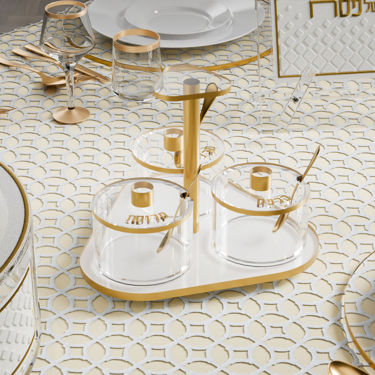 Seder Night Dish Set — image 2 | Judaica Square Lakewood