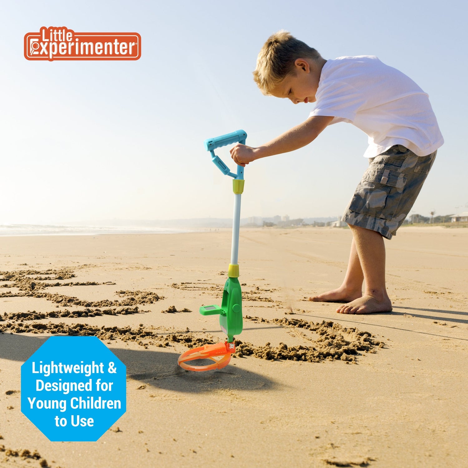 Little Experimenter Metal Detector for Kids with LCD Screen — beach, view 2 | Judaica Square Lakewood