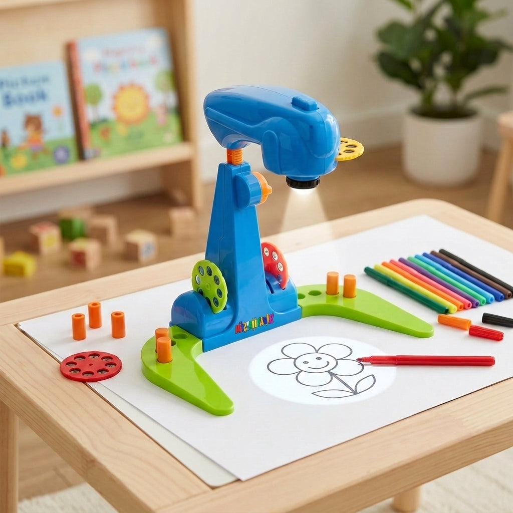 Draw Along Mitzvah Projector - Mitzvah Family Light-Up Tracing Toy — drawing, view 4 | Judaica Square Lakewood