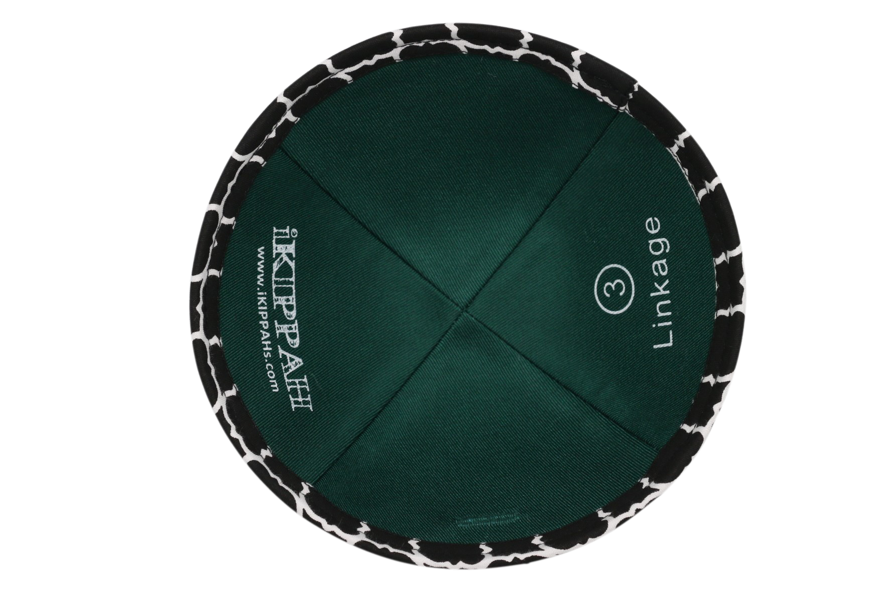 Close-up of Cotton Kippah lining and stitching