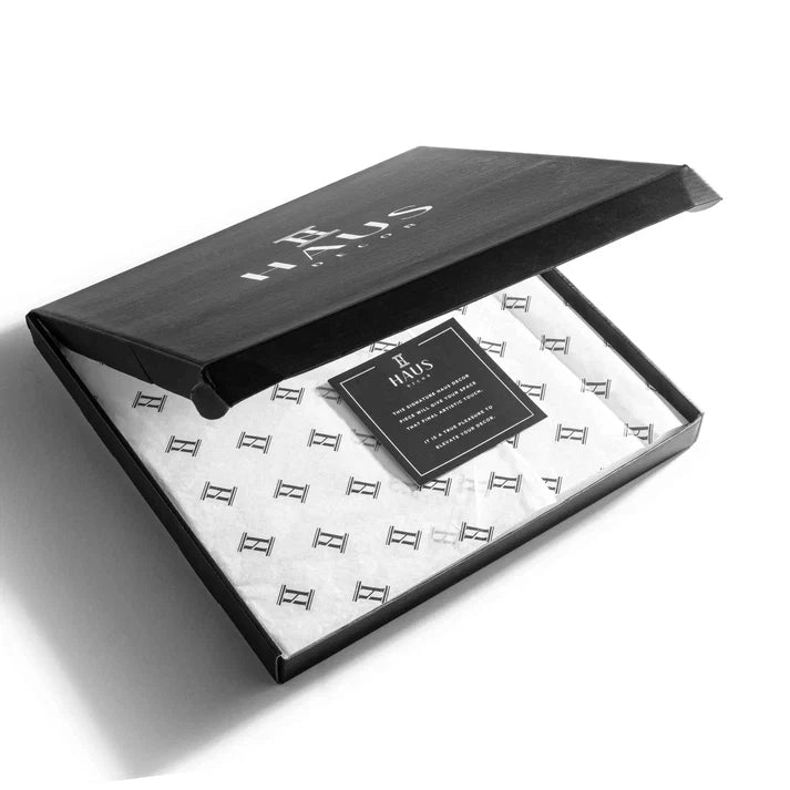 Haus Decor gift box for Gilded Bee Tabletop Simanim Card