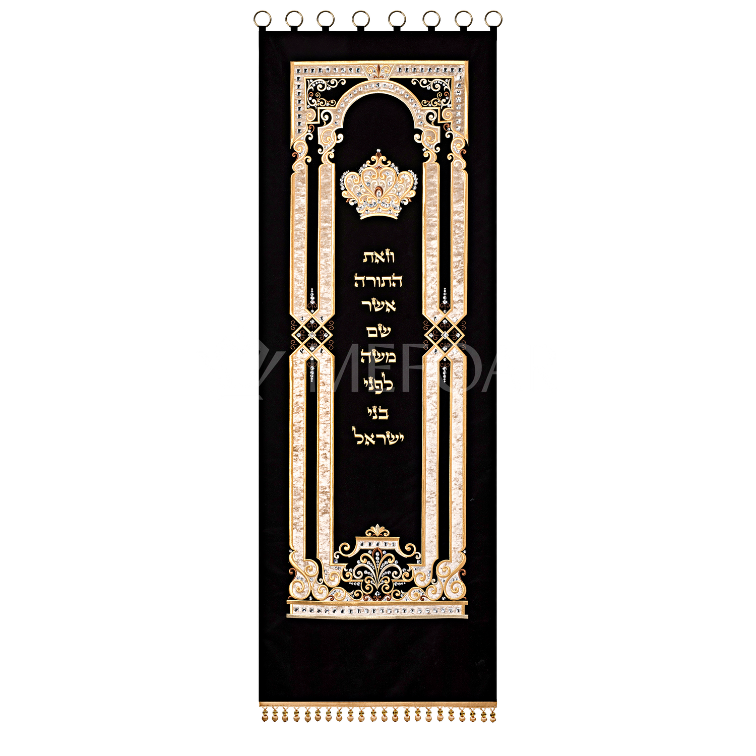 Velvet Torah Paroches - Style 10 - Image 3