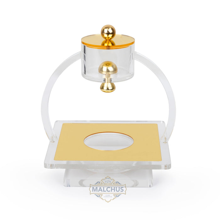 Clear lucite mayim achronim design 103 | Judaica Square Lakewood