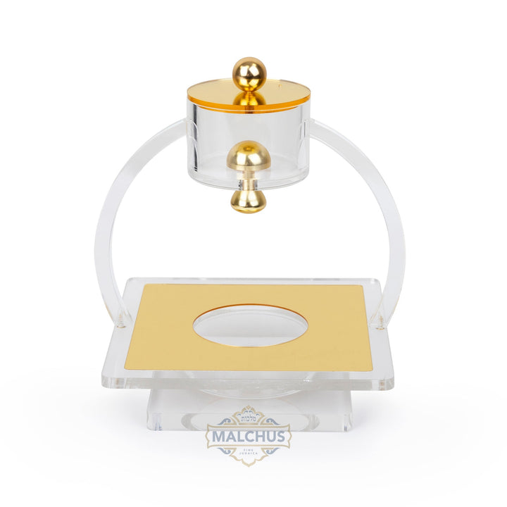 Clear lucite mayim achronim design 103 | Judaica Square Lakewood