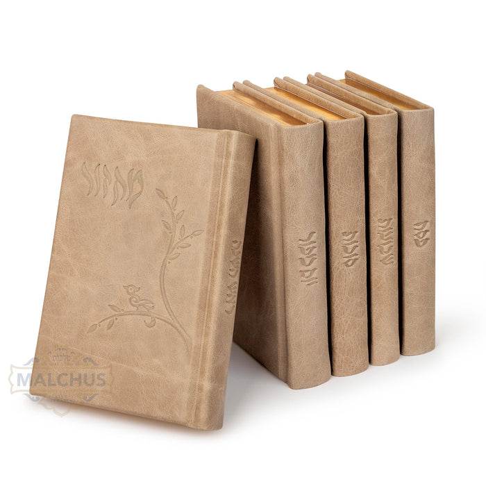 Antique taupe Kaftor kallah machzor set 1587 | Judaica Square Lakewood