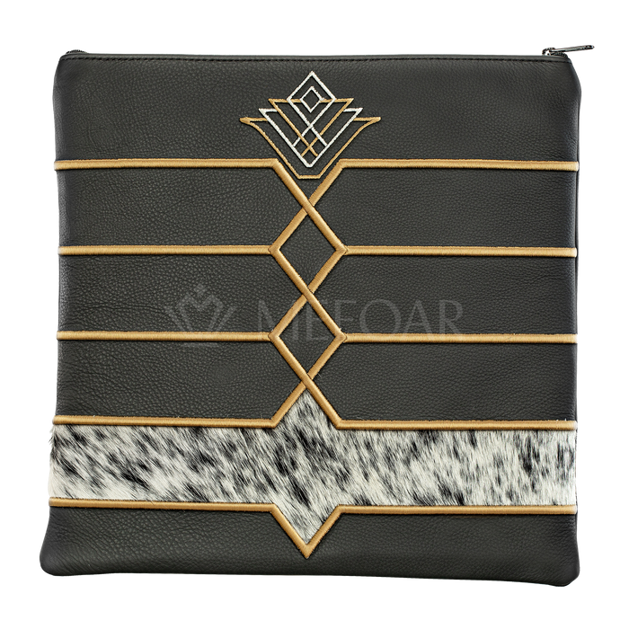 Tallis and Tefillin Bag Design #514 - Leather and Fur - Tallis Bags | Judaica Square Lakewood