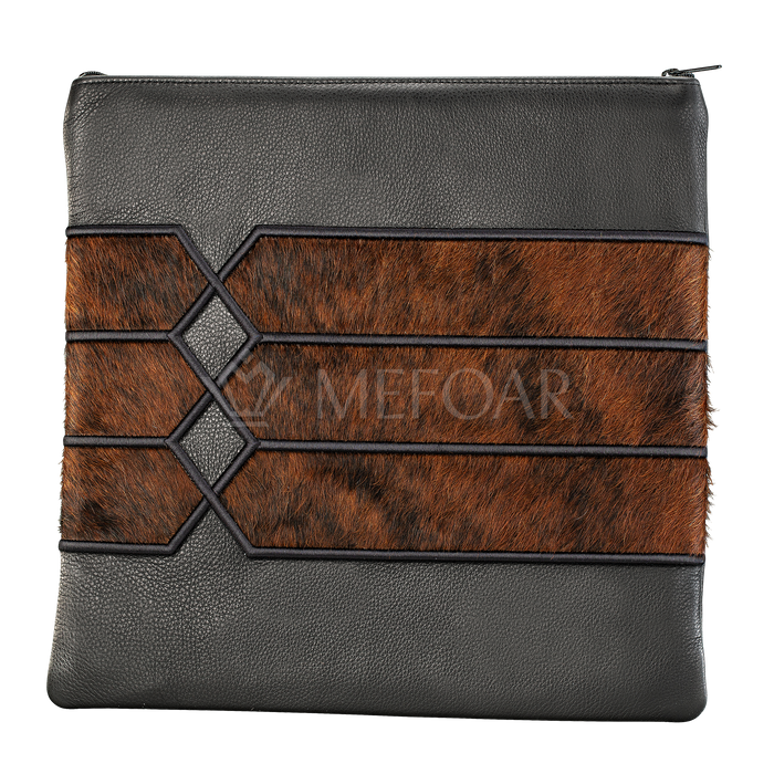 Tallis and Tefillin Bag Design #516 - Leather and Fur - Tallis Bags | Judaica Square Lakewood