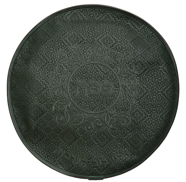 Prestige Regal Leather Matzah Cover (MA120-GN)
