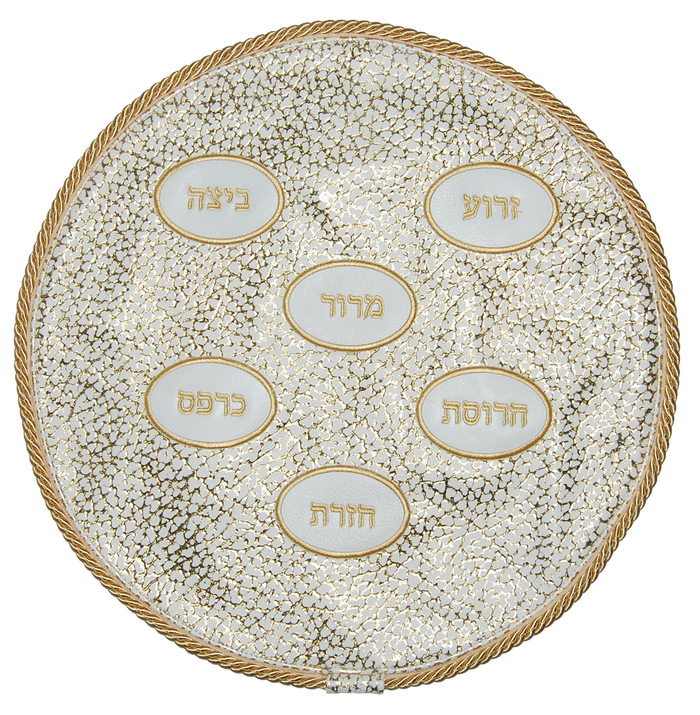 Prestige Premier Leather Matzah Cover (MA140F-WH)