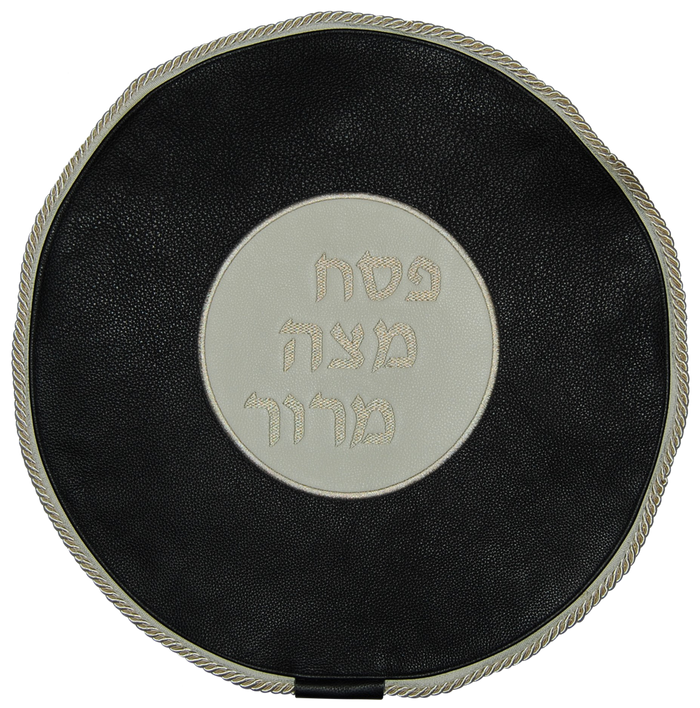 Prestige Contemporary Leather Matzah Cover (MA240-WH)