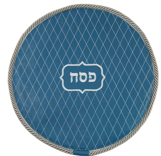 Prestige Leather Matzah Cover — Geometric Design, Prestige Collection (MA300-TL)