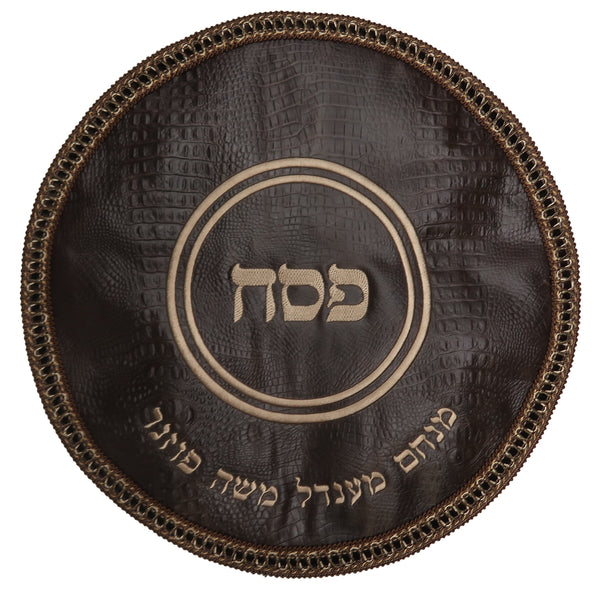Prestige Croc Matzah Cover — Croc Design, Classic Collection (MA500-BR)