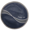 Prestige Leather Matzah Cover — Geometric & Wave Design, Prestige Collection (MA575-BL)