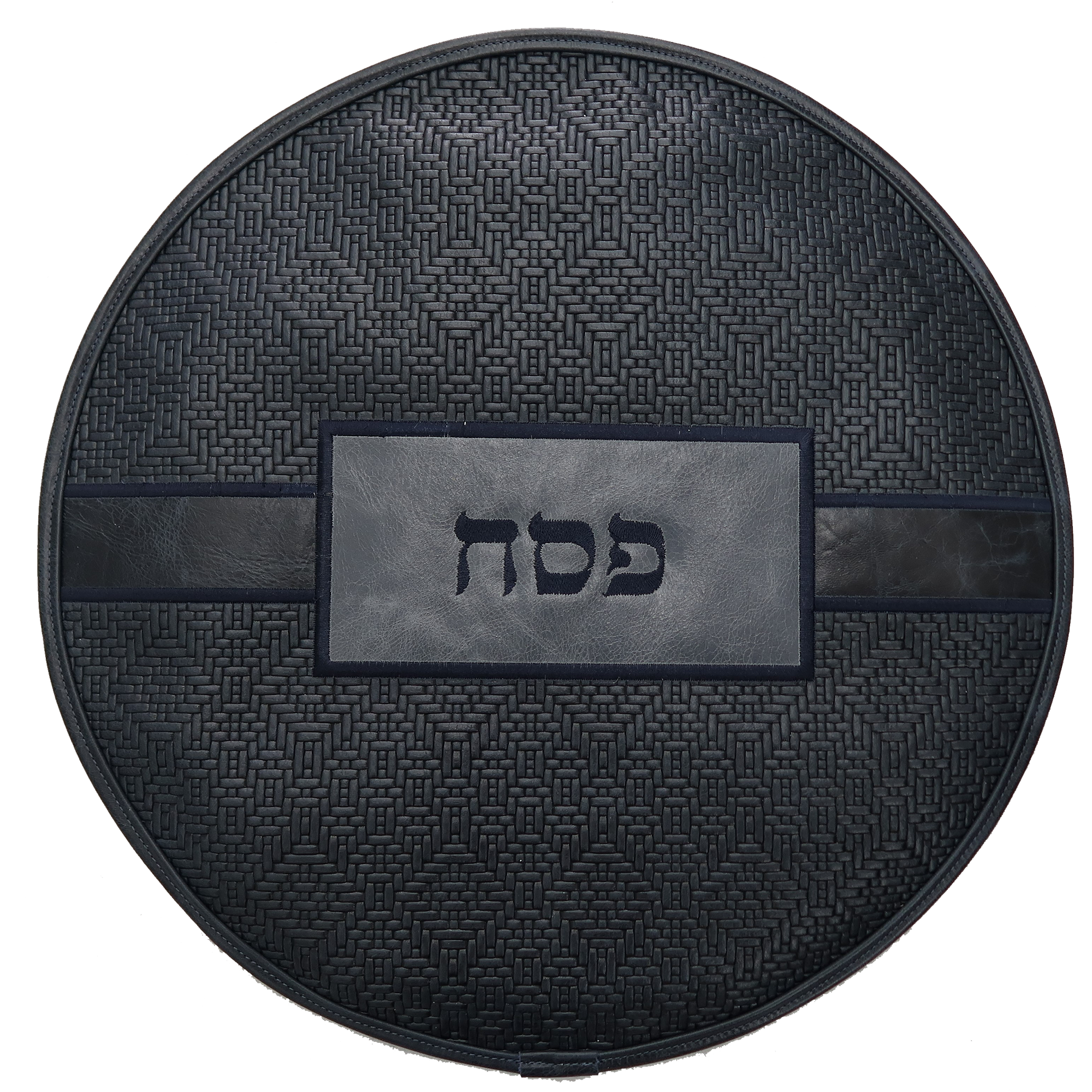 Prestige Custom Leather Matzah Cover (MA750-NV)