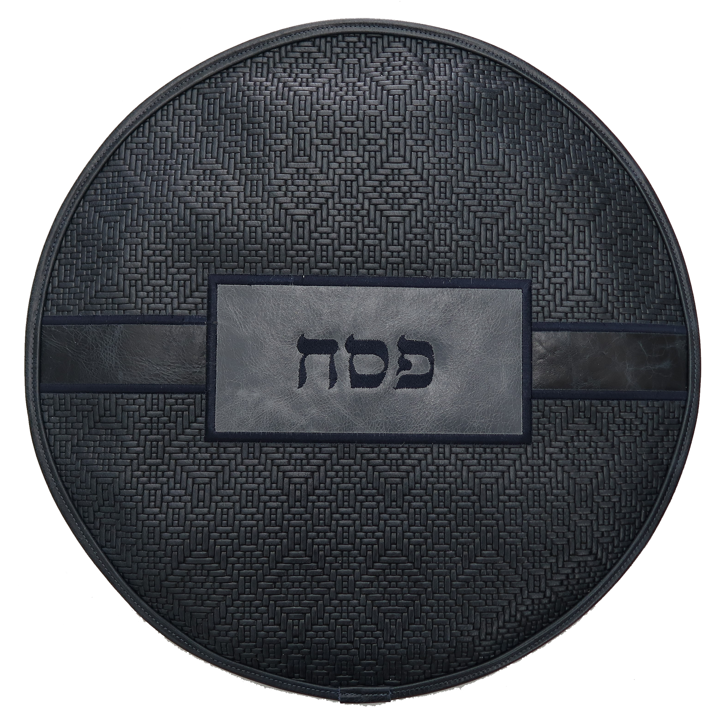Prestige Custom Leather Matzah Cover (MA750-NV)