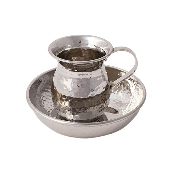Emanuel Hammered Mayim Achronim Set (EM-MAB1)