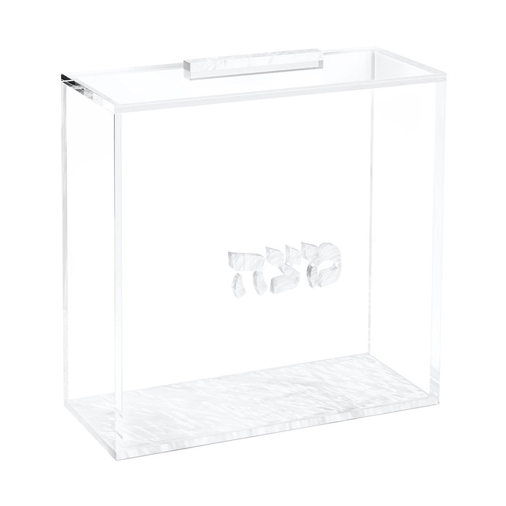 Matzah Box - White Pearl — Pesach — Pesach Fridge Magnet | Judaica Square Lakewood