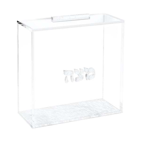 Matzah Box - White Pearl — Pesach — Pesach Fridge Magnet | Judaica Square Lakewood