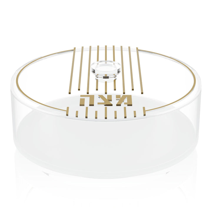 Linear Round Matzah Box — Pesach