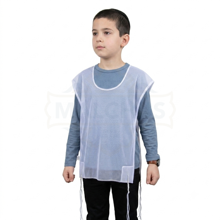 Boys breathable mesh Ashkenaz tzitzis