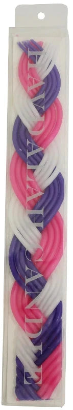 Havdalah Candle: Braided Beeswax - Multi