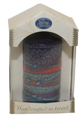 Havdalah Candle: Pillar Wax - Multicolor