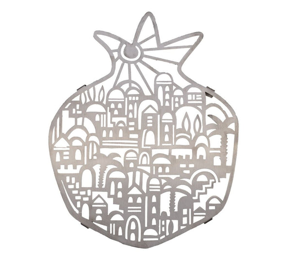 Emanuel Stainless Steel Laser Cut Trivet-- Jerusalem (EM-MHA3)