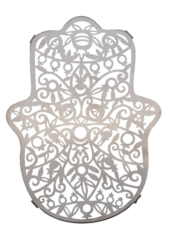 Emanuel Stainless Steel Laser Cut Trivet-- Hamsa (EM-MHA4)